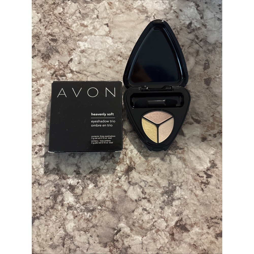AVON Heavenly Soft Eyeshadow Trio NUDE TRIO RARE Hard To Find New With Box‎